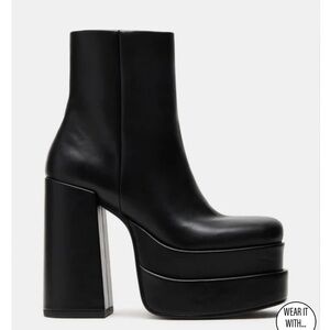Cobra Black Women’s Platform Booties | Steve Madden | size 9